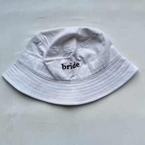 White Bride Bucket Hat